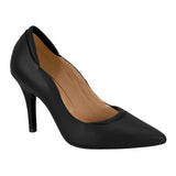 Vizzano 1184-1169 Pointy Toe Pump in Black Napa