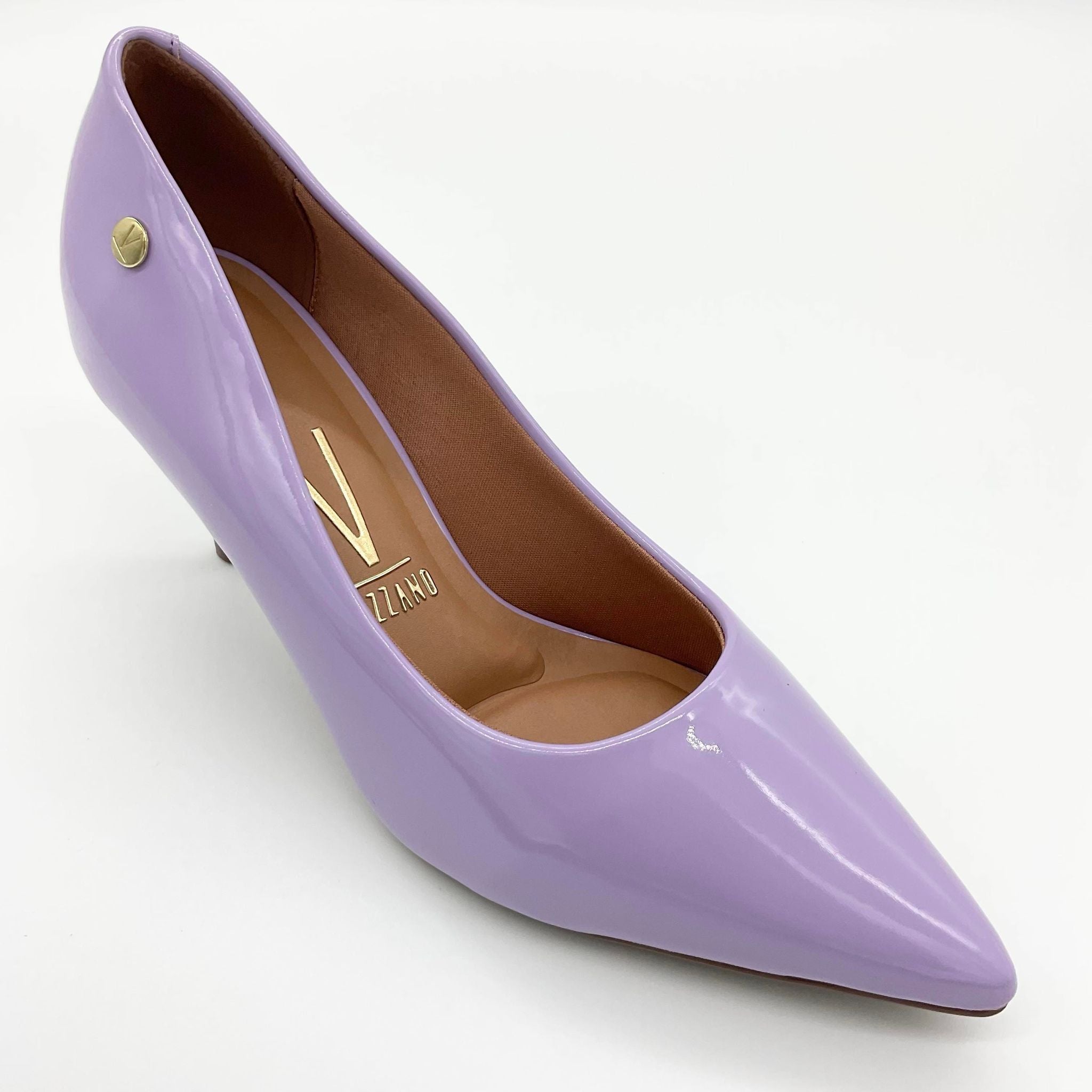 Vizzano 1185 702 Pointy Toe Pump in Lilac Patent