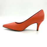 Vizzano 1185-702 Pointy Toe Pump in Orange Napa