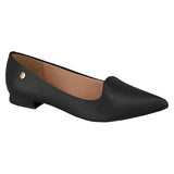 Vizzano 1206-261 Pointy Toe Flat in Black Napa