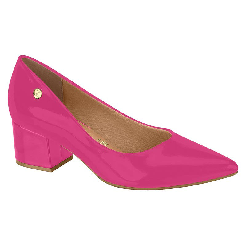 Vizzano 1220-315 Block Heel Pump in Pink Patent
