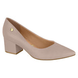 Vizzano 1220-315 Block Heel Pump in Taupe Napa