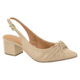 Vizzano 1220-358 Block Heel Slingback Pump in Beige