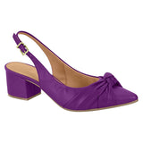 Vizzano 1220-358 Block Heel Slingback Pump in Violet