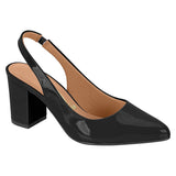 Vizzano 1290-503 Pointy Toe Slingback Pump in Black Patent
