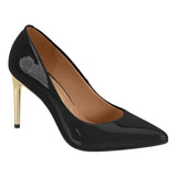 Vizzano 1344-200 Pointy Toe Pump in Black Patent