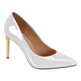 Vizzano 1344-200 Pointy Toe Pump in White Patent