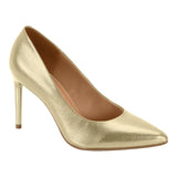 Vizzano 1344-200 Pointy Toe Pump in Champagne Metal