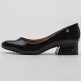 Vizzano 1346-100 Low Heel Pump in Black Patent