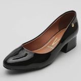 Vizzano 1346-100 Low Heel Pump in Black Patent