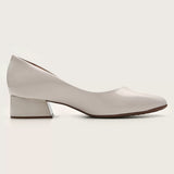 Vizzano 1346-100 Low Heel Pump in Off White Patent