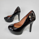 Vizzano 1830-501 Platform Pump in Black Patent