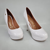 Vizzano 1830-501 Platform Pump in White Patent