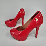 Vizzano 1830-501 Platform Pump in Red Patent