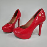 Vizzano 1830-501 Platform Pump in Red Patent