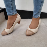 Modare 7005-571 Low Heel Pump in Cream