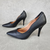 Vizzano 1184-1169 Pointy Toe Pump in Black Napa