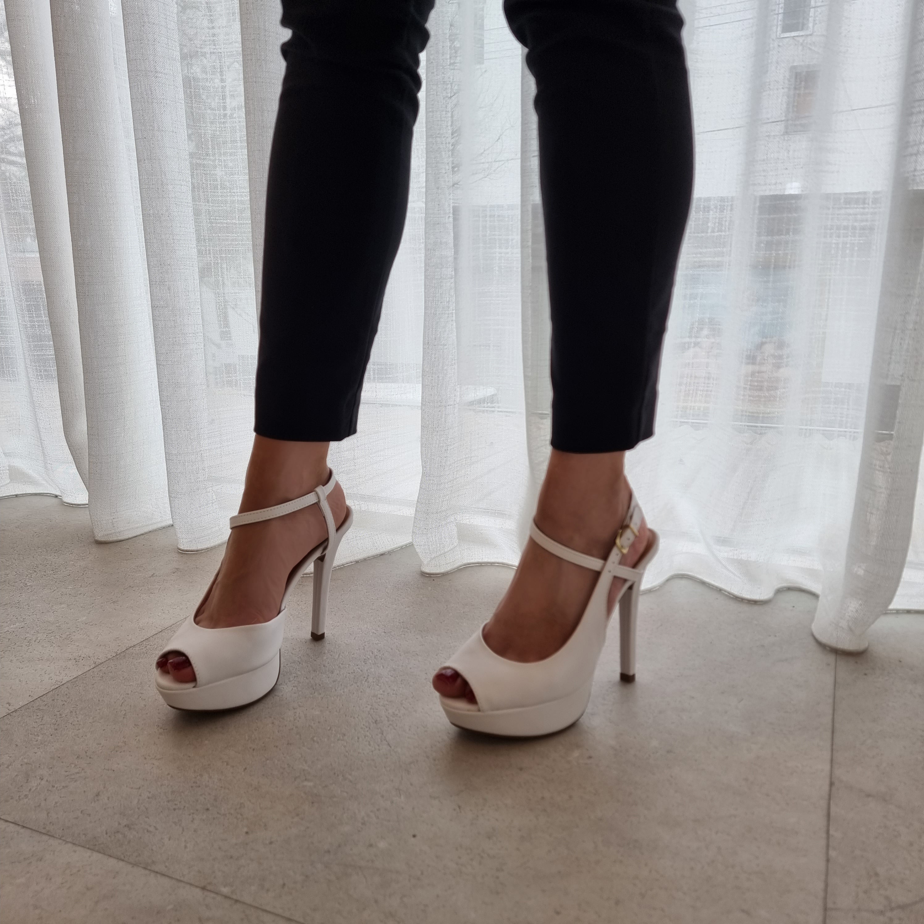 Strappy peep toe sandals sale