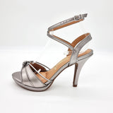 Vizzano 6210-1133 High Heel Strappy Sandal in Graphite Napa