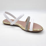 Beira Rio 8367-641 Flat Sandal in White