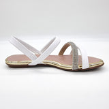 Beira Rio 8367-641 Flat Sandal in White