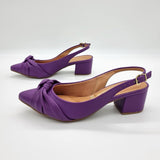 Vizzano 1220-358 Block Heel Slingback Pump in Violet