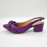 Vizzano 1220-358 Block Heel Slingback Pump in Violet