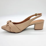 Vizzano 1220-358 Block Heel Slingback Pump in Beige