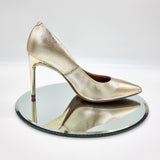 Vizzano 1344-200 Pointy Toe Pump in Champagne Metal