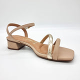 Vizzano 6454-116 Low Heel Sandal in Beige