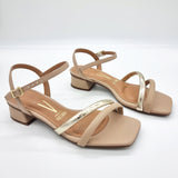 Vizzano 6454-116 Low Heel Sandal in Beige