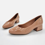 Vizzano 1346-100 Low Heel Pump in Nude Patent