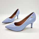 Vizzano 1185-702 Pointy Toe Pump in Jeans Patent