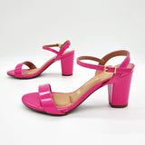 Vizzano 6262-474 Block Heel Sandal in Pink Patent