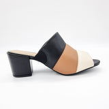 Modare 7109-464 Slip-On Mule Sandal in Black/Camel