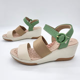 Modare 7182-104 Wedge Sandal in Green