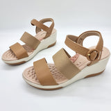 Modare 7182-104 Wedge Sandal in Tan