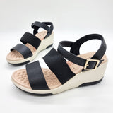 Modare 7182-104 Wedge Sandal in Black