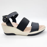 Modare 7182-104 Wedge Sandal in Black