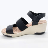 Modare 7182-104 Wedge Sandal in Black