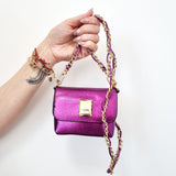 Vizzano 10047-1 Shoulder Bag in Purple Napa Metal