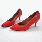 Vizzano 1185-702 Pointy Toe Pump in Cinnabar Red Napa