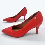 Vizzano 1185-702 Pointy Toe Pump in Cinnabar Red Napa