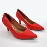 Vizzano 1185-702 Pointy Toe Pump in Cinnabar Red Napa