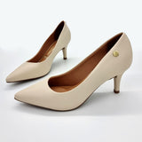 Vizzano 1185-702 Pointy Toe Pump in Cream Napa