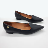 Vizzano 1206-261 Pointy Toe Flat in Black Napa