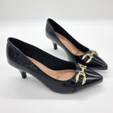 Beira Rio 4076-1302 Pointy Toe Pump in Black Patent
