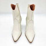 Vizzano 3070-108 Pointy Toe Ankle Boot in Off White Napa