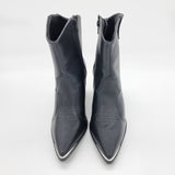 Vizzano 3070-108 Pointy Toe Ankle Boot in Black Napa