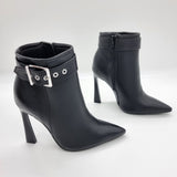 Vizzano 3102-101 High Heel Boot in Black Napa